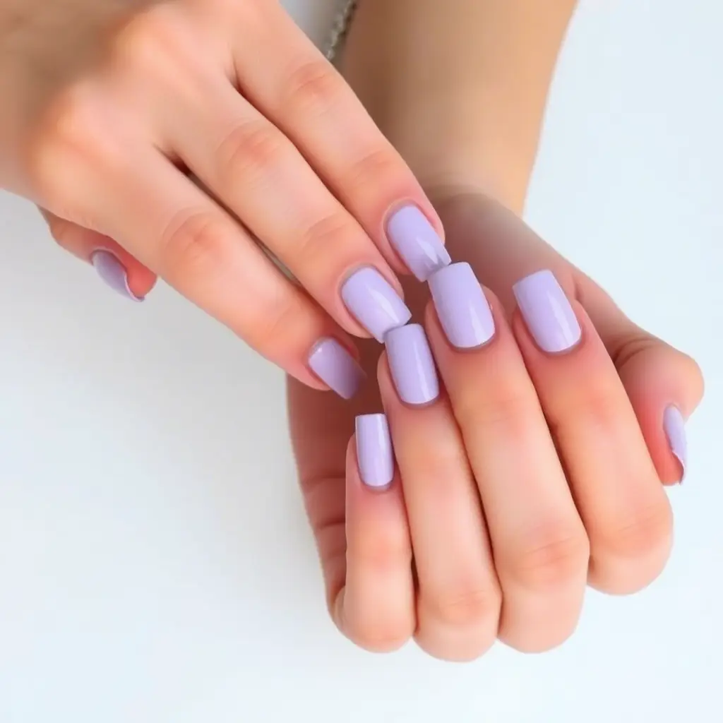 Classic Pastel Lavender Nails – Simple Yet Timeless