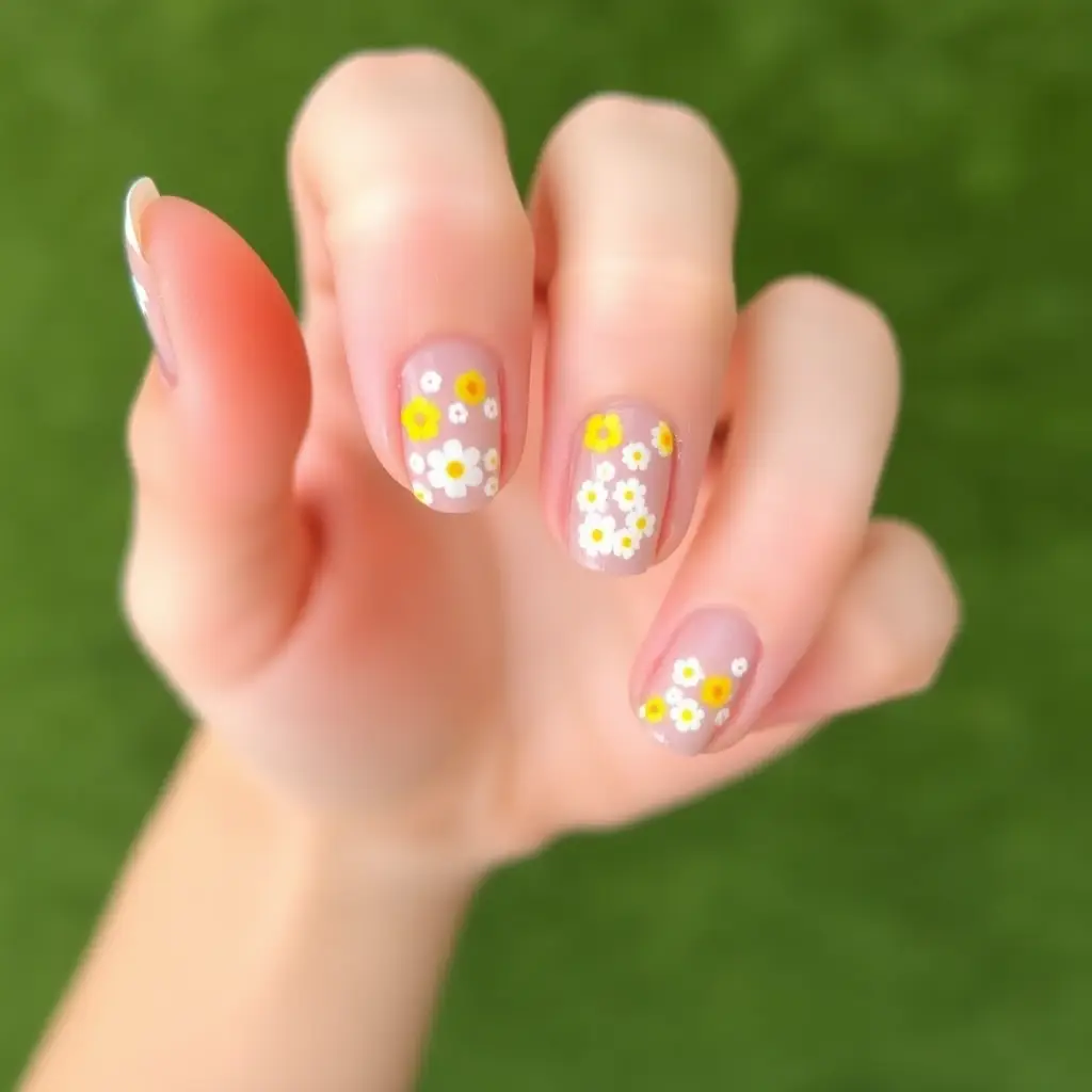 Dainty Daisy Nail Designs
