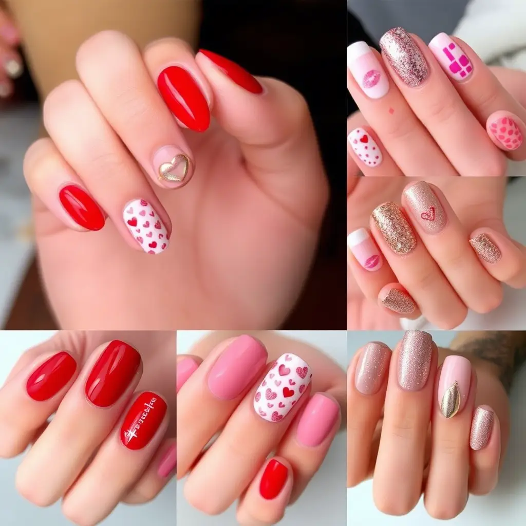 Elements of Flirty Valentine Nails: Colors, Designs & Finishes