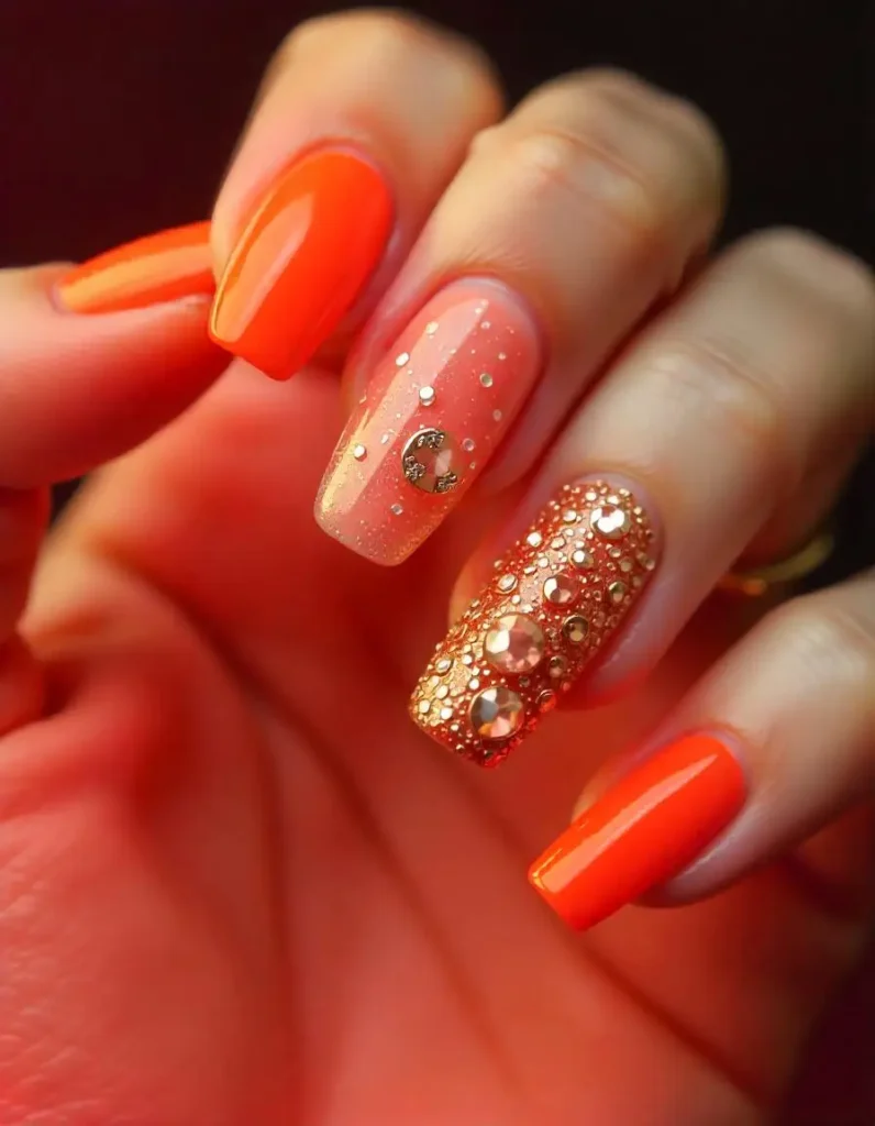 Extra Glam Flirty Valentine Nails