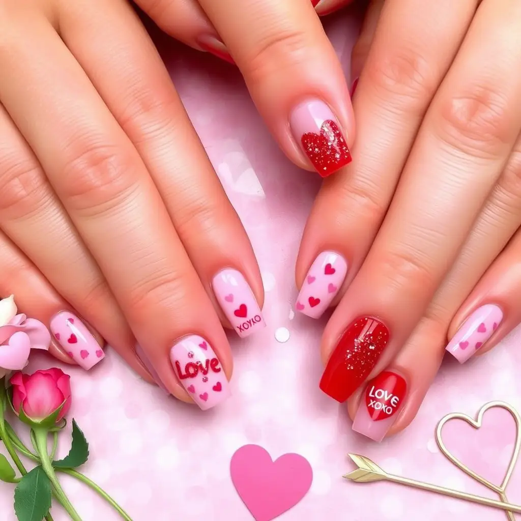 Flirty Valentine Nails Designs for Lovers