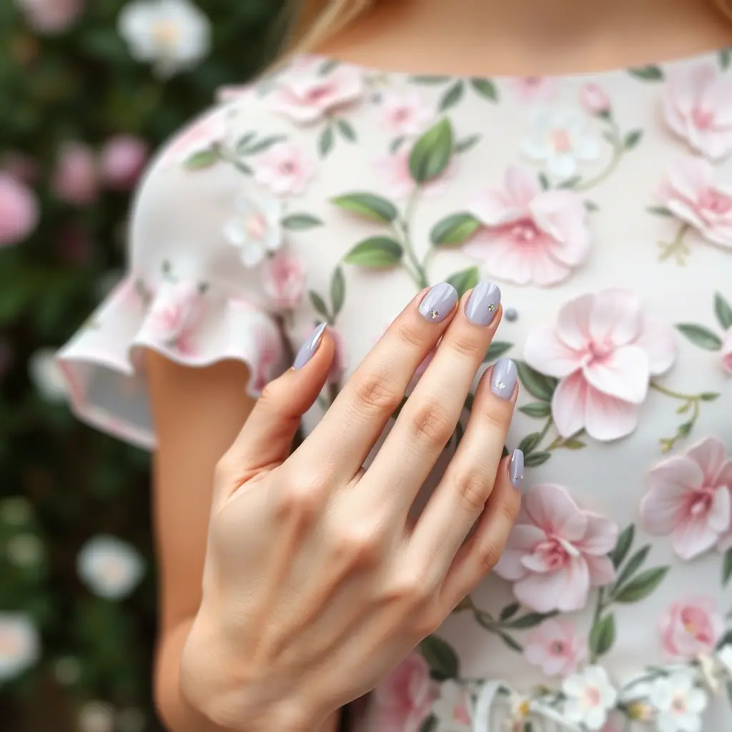 Floral Dresses & Pastel Nails: A Perfect Romantic Combo