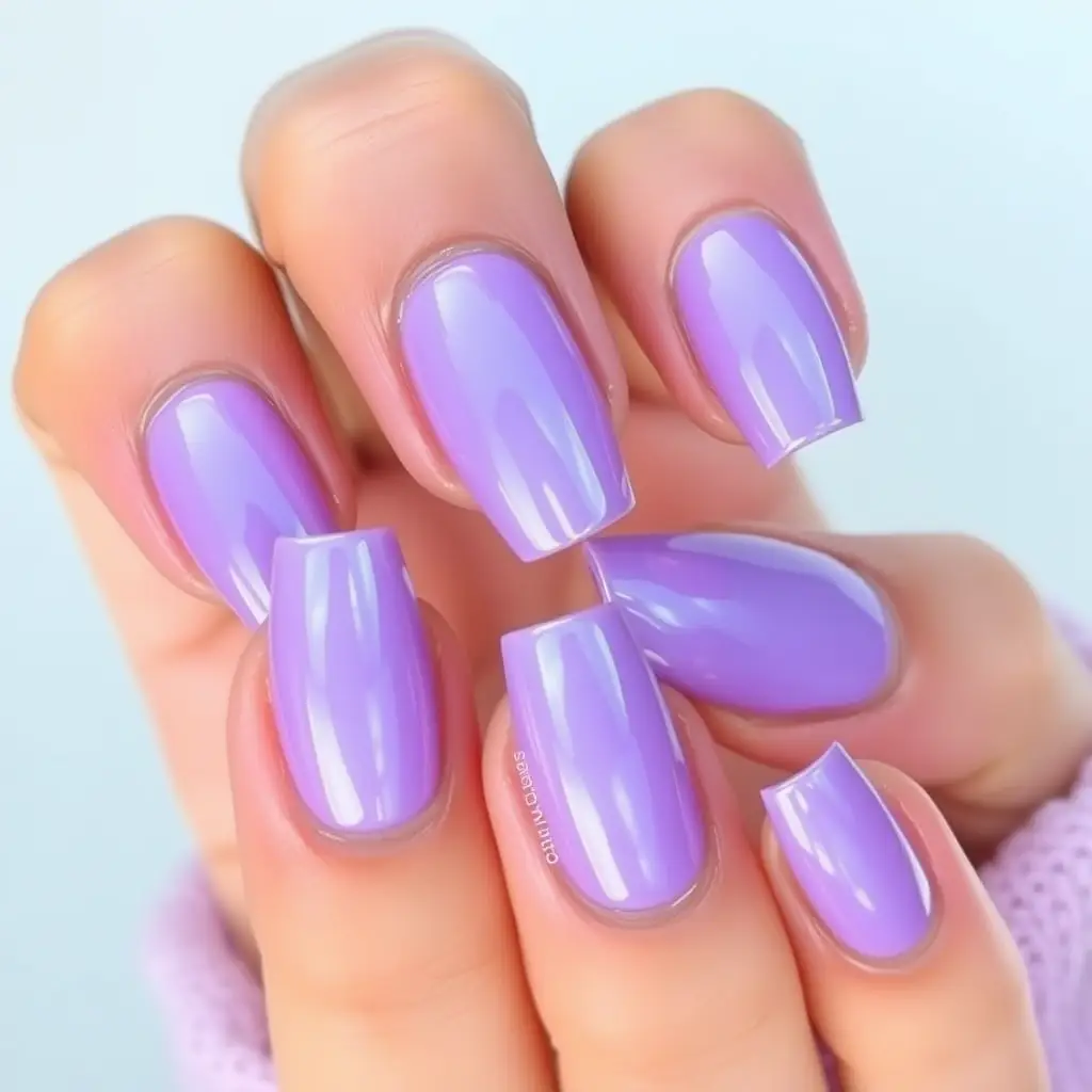 Glazed Lavender Chrome Nails – Hailey Bieber-Inspired Glow