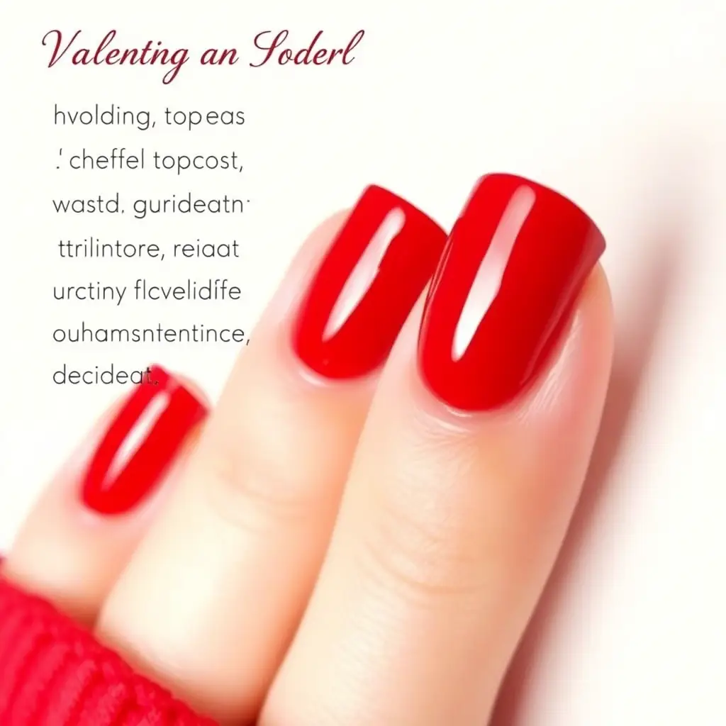 Glossy Classic Red Nails – Timeless Elegance