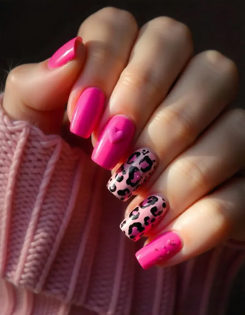 Hot Pink & Leopard Print Combo