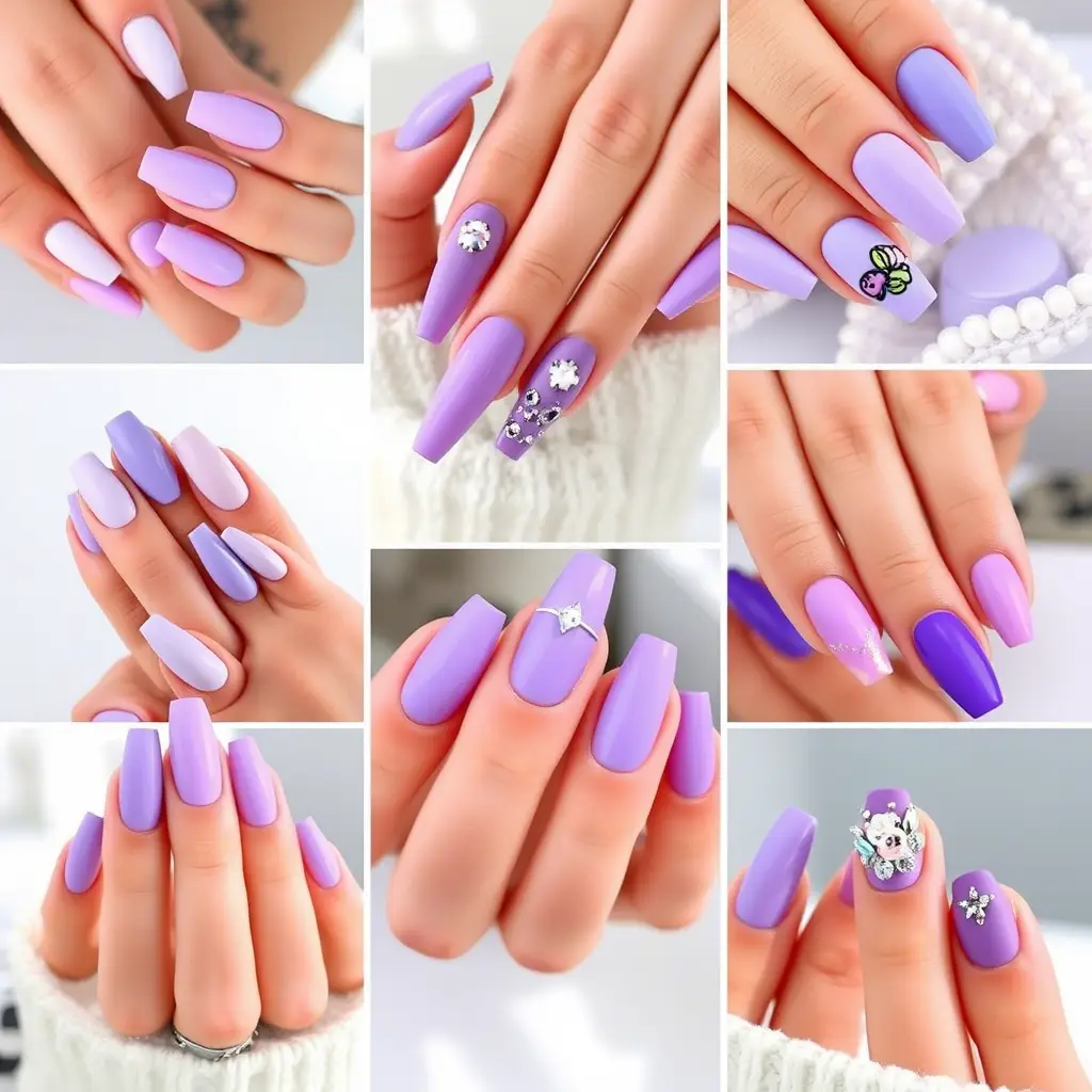 Lavender Spring Nails 2025