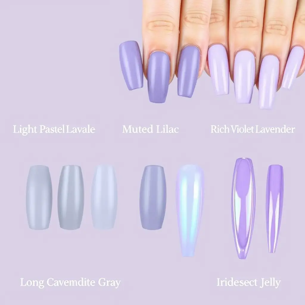 Light Pastel Lavender vs. Deep Violet Tones