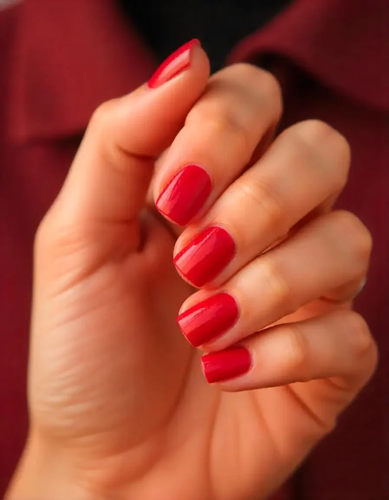 Long-Lasting Red Valentine Nail Tips