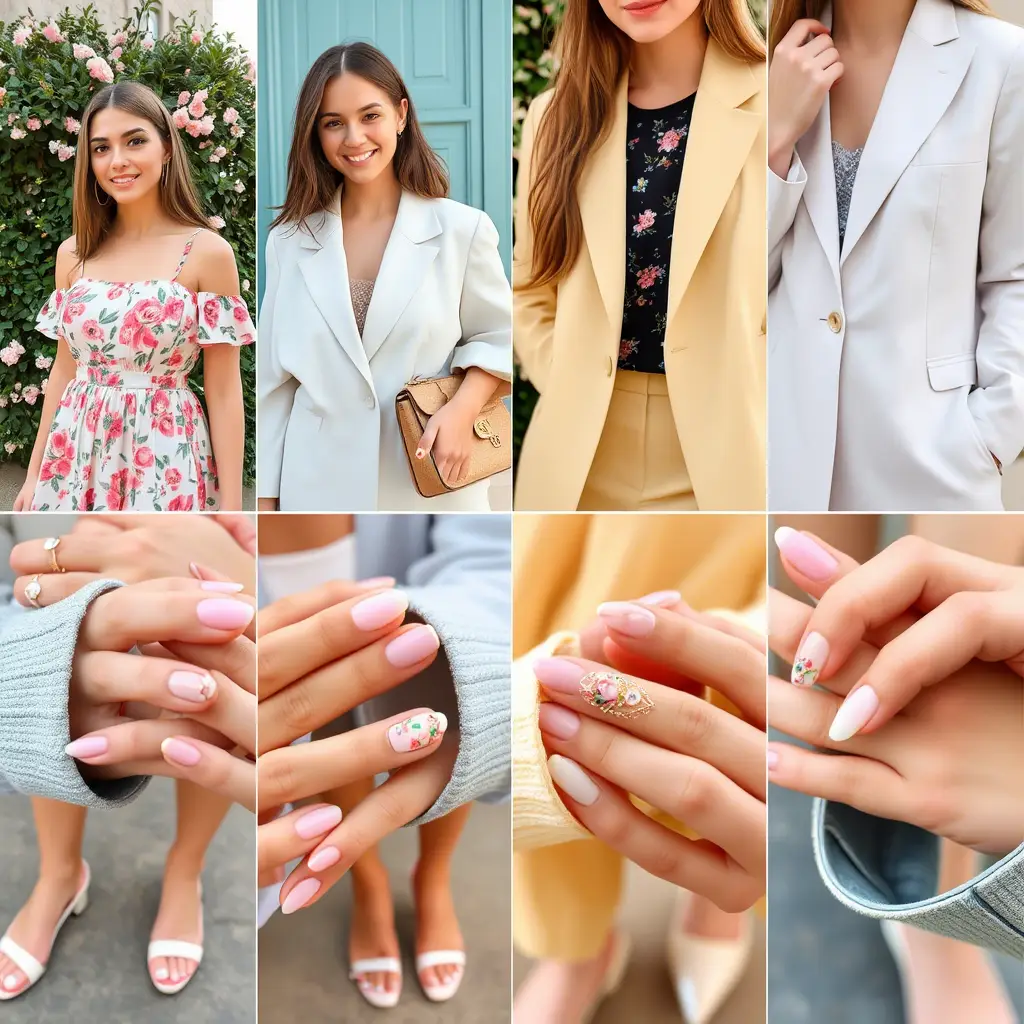 Match Your Spring Nails with Outfits