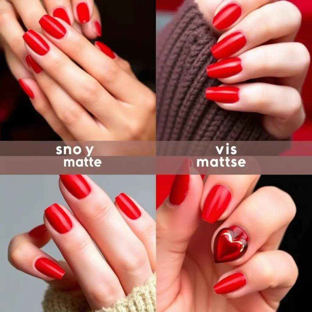 Matte vs. Glossy Red Manicure: Which One Suits for Valentine Day?