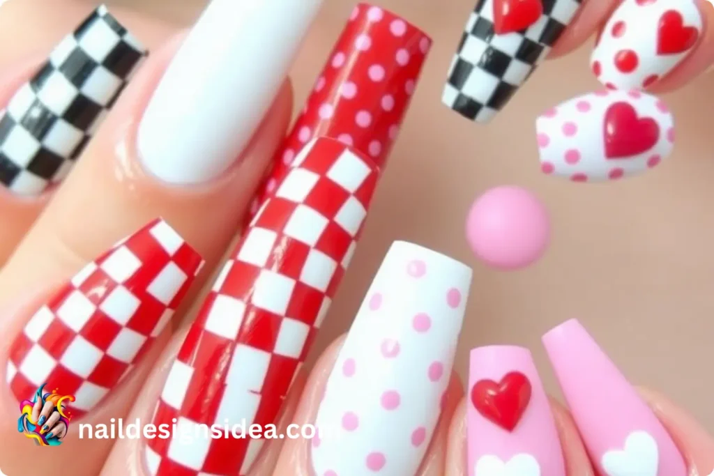 Mix & Match Love Nail Designs for Valentine Celebration