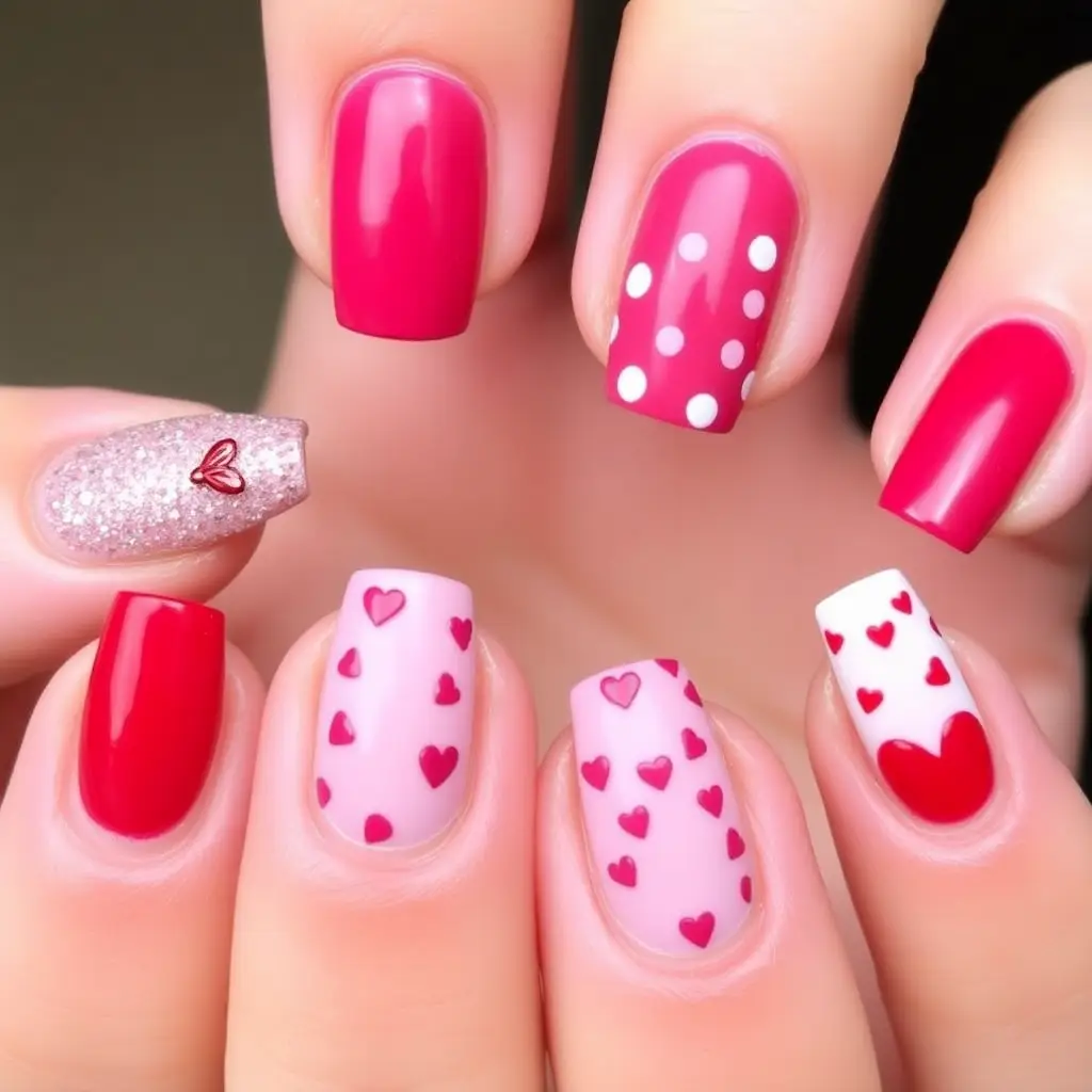 Playful & Fun Flirty Valentine Nails
