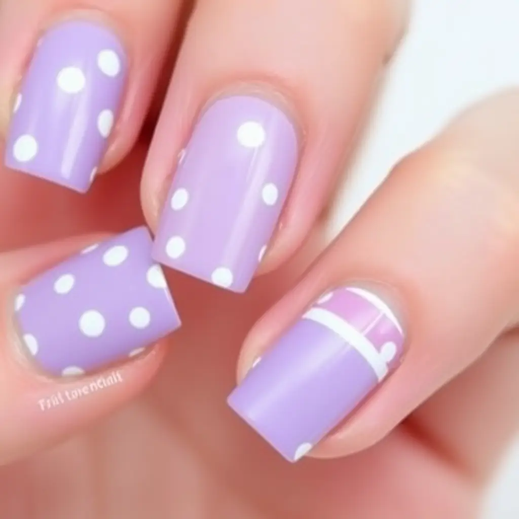 Playful & Fun Lavender Nail Ideas