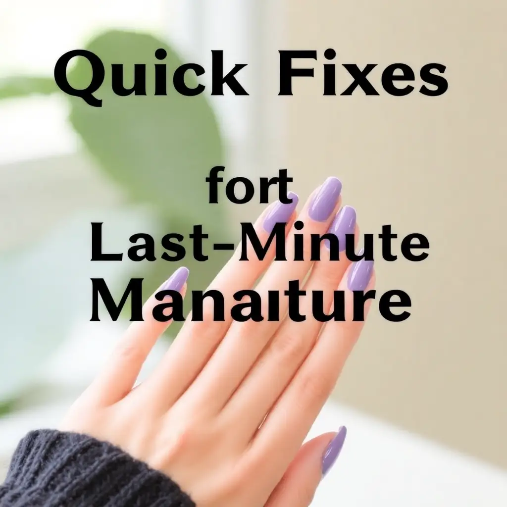 Quick Fixes for Last-Minute Manicure