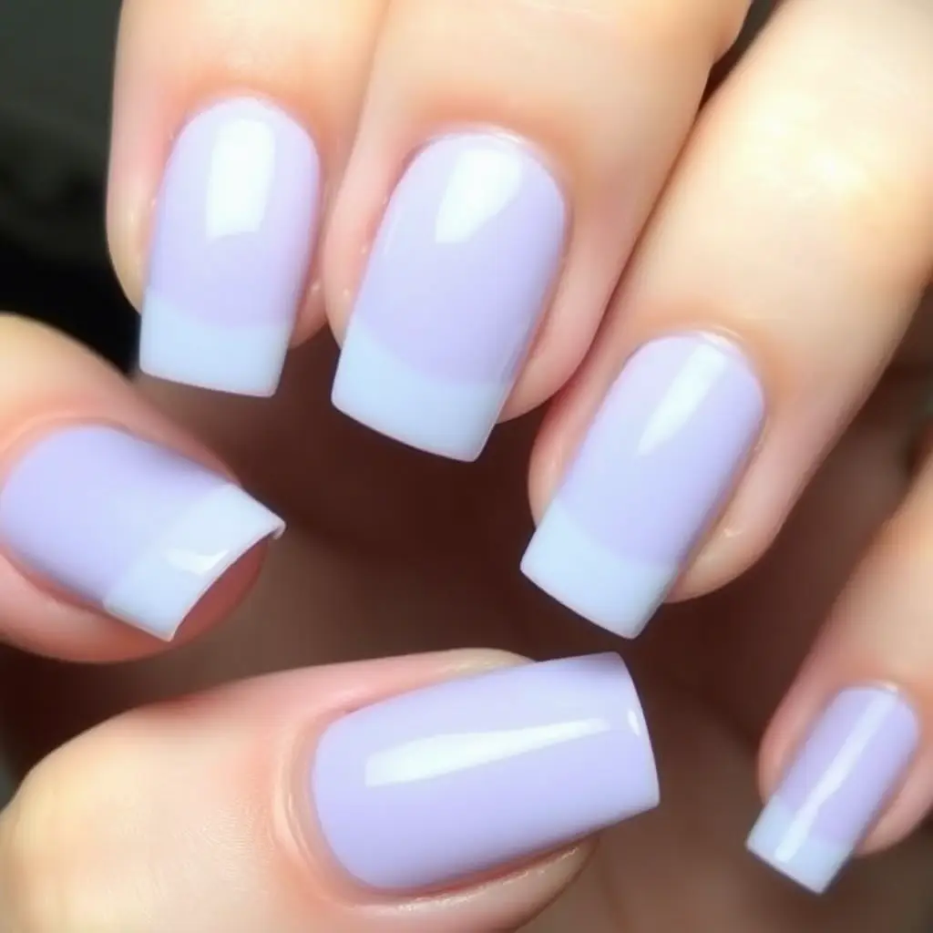 Square Lavender Nails – Clean & Modern