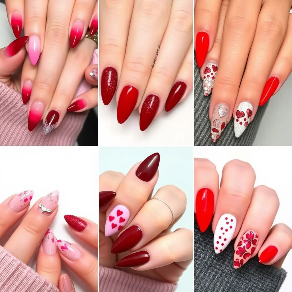 Trendy & Unique Red Valentine Nail Designs