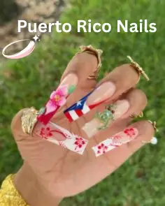 Flag & Boricua Nail Designs
