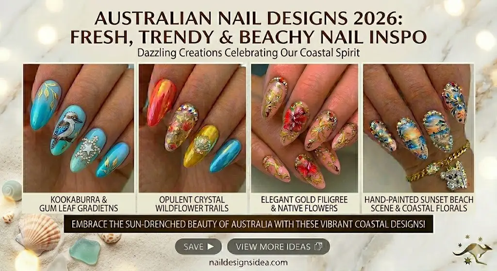 Beach-Inspired Australian Nail Designs