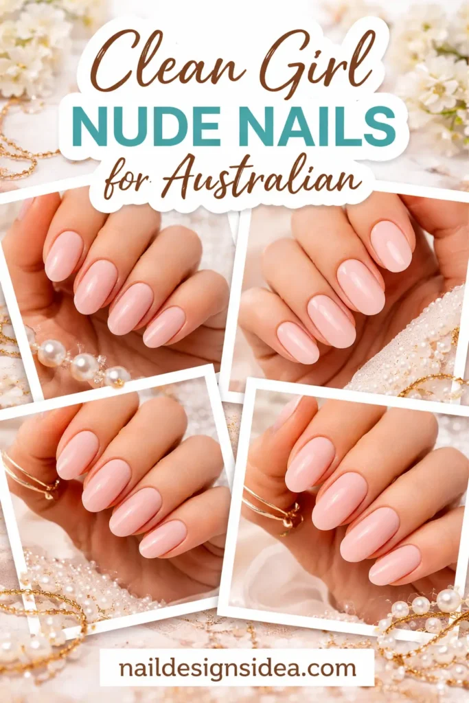 Clean Girl Nude Nails for Australlian