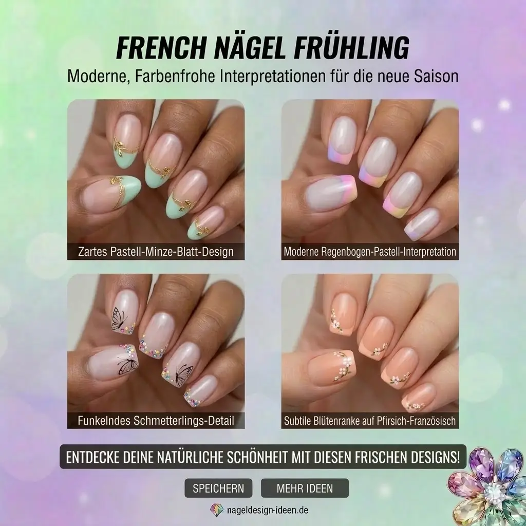 French Nägel Frühling