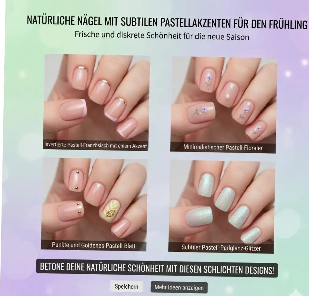 Frühlingsnägel Pastell Farben
