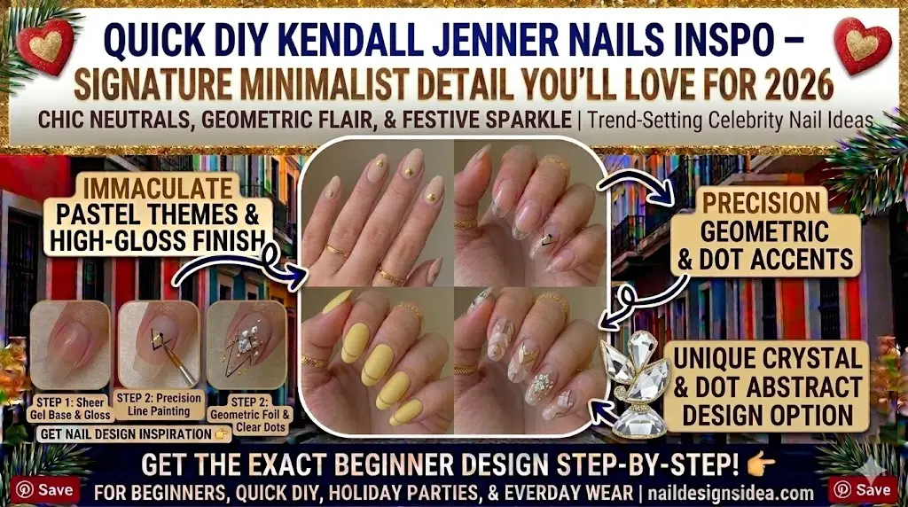 Kendall Jenner’s Manicure | Naked & Elegant Nude Nail Ideas