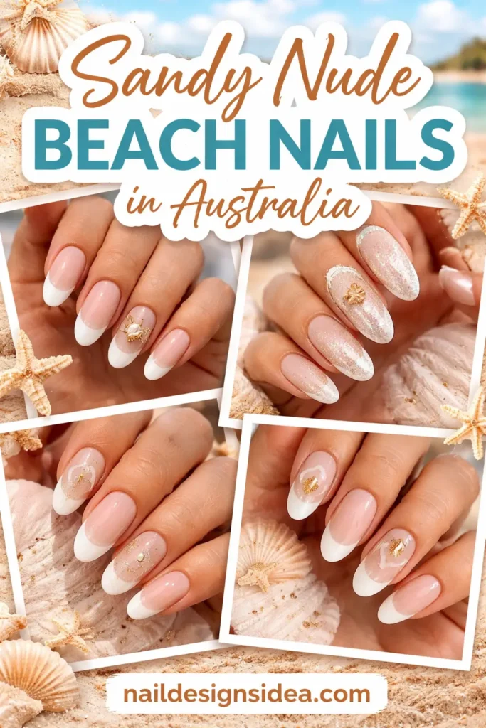 Sandy Nude Beach Nails in Australlian