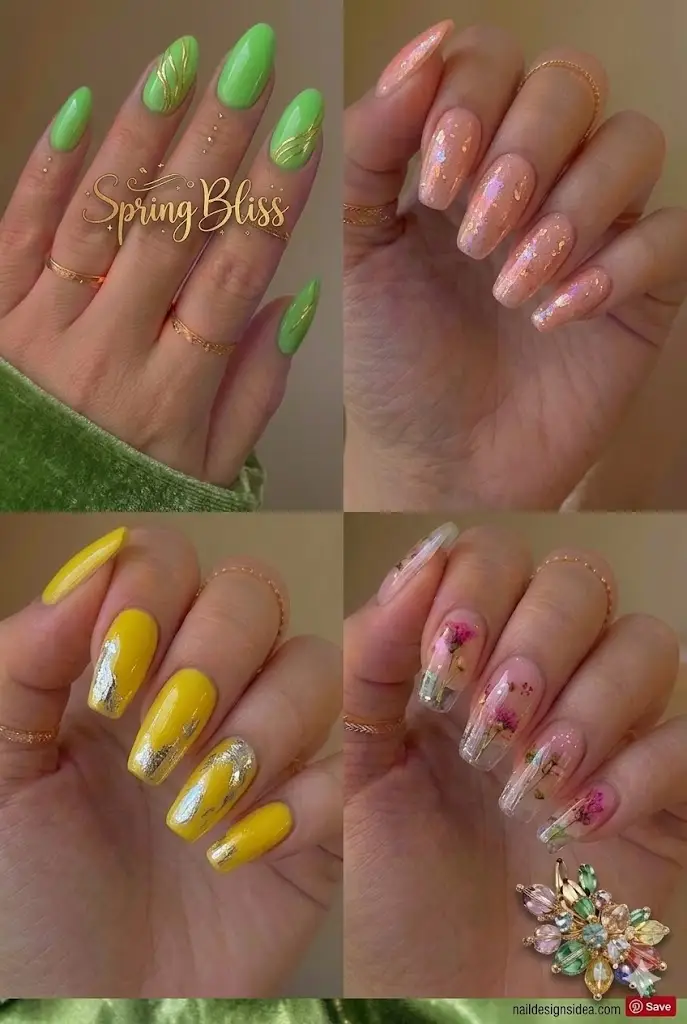 classic spring nail color inspiration with soft seasonal shades