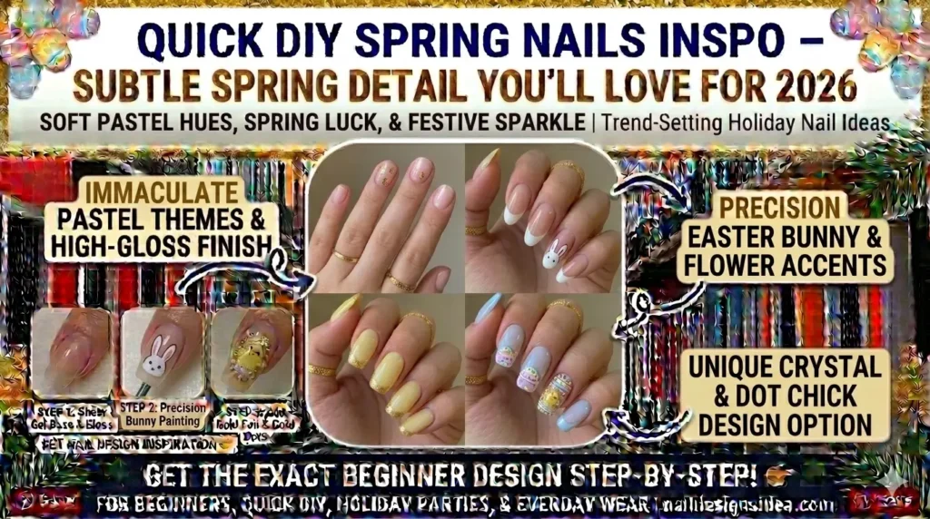 elegant short nail designs for fresh spring look