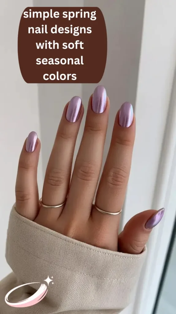 simple spring nail designs with soft seasonal colors
