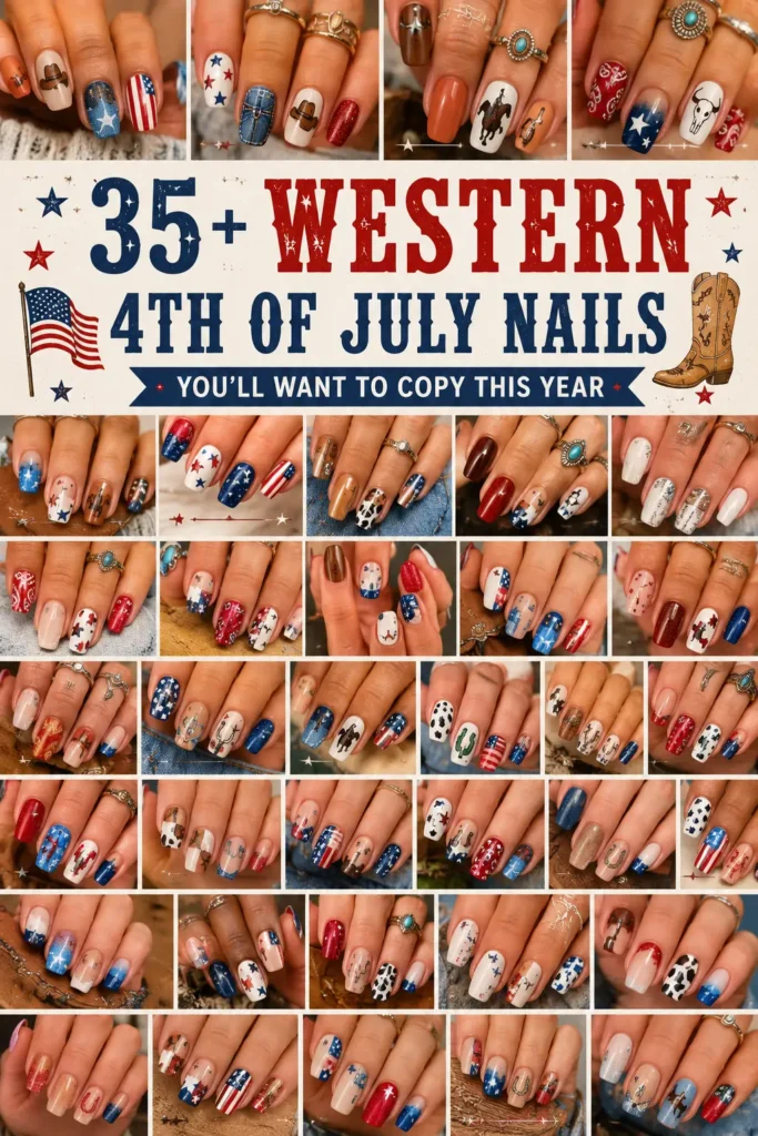 35+ Western 4th of July Nails You'll Want to Copy This Year