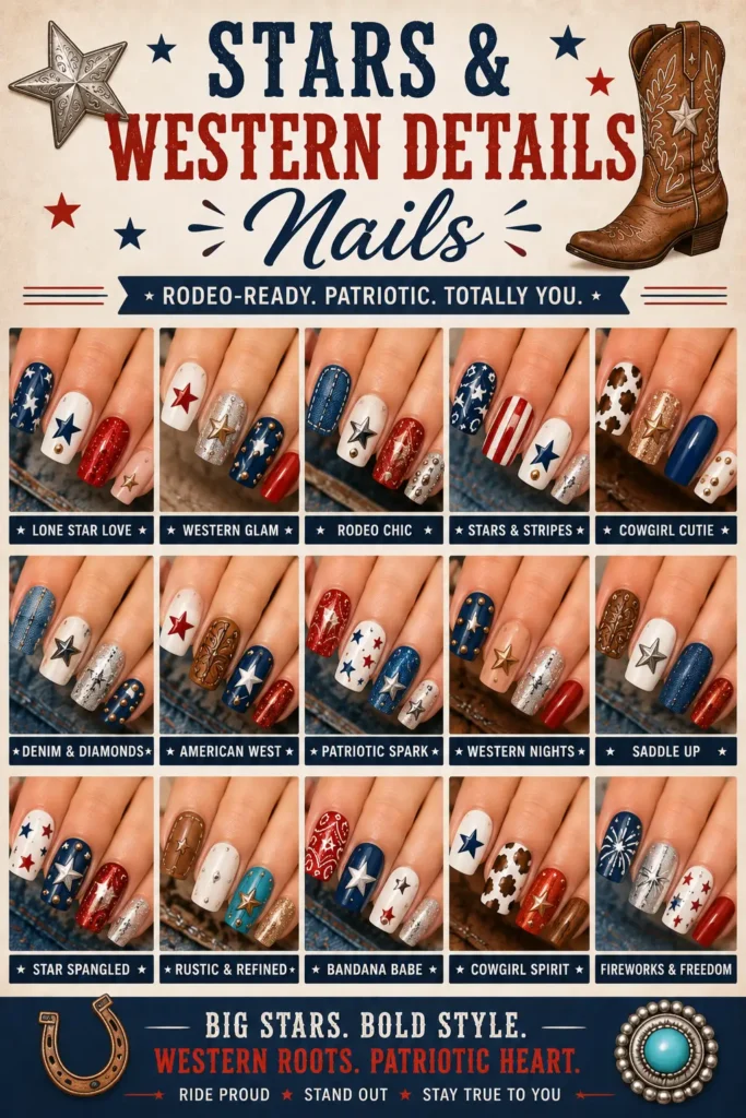 ⭐ Stars & Western Details
