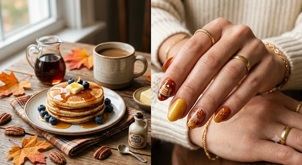 Classic Maple Syrup Nails for Fall