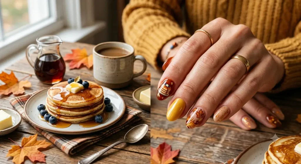 Maple Syrup Nails Ideas for Fall