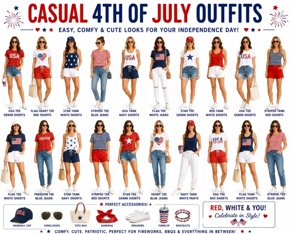 ⭐ Casual 4th of July Outfits
