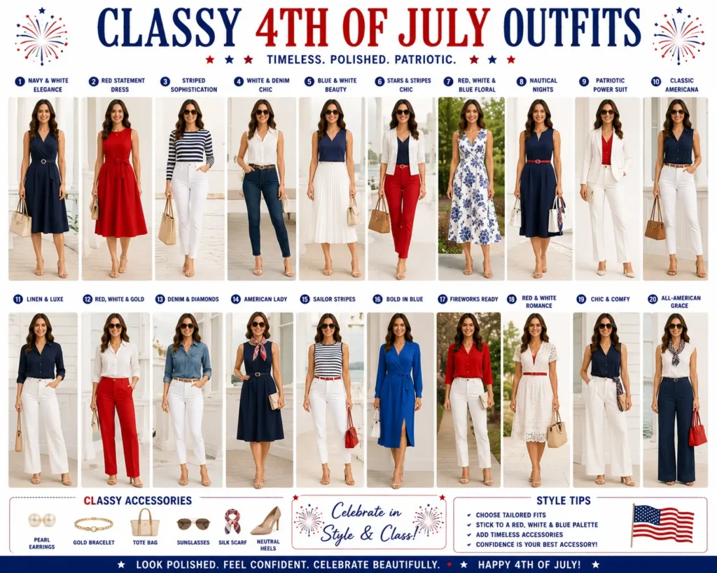 ⭐ Classy 4th of July Outfits