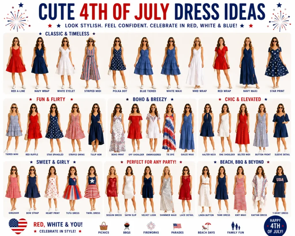 ⭐ Cute 4th of July Dress Ideas
