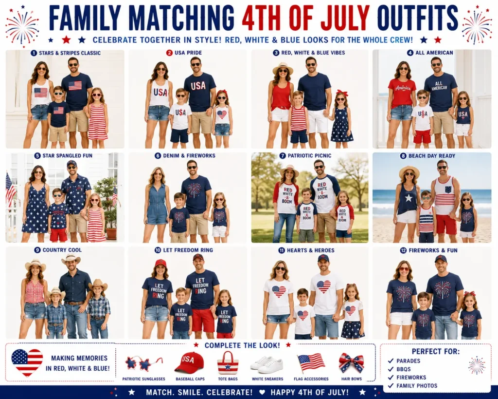 ⭐ Family Matching 4th of July Outfits
