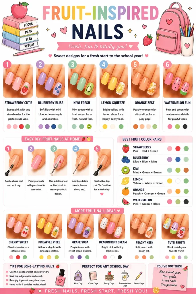 ⭐ Fruit-Inspired Nails