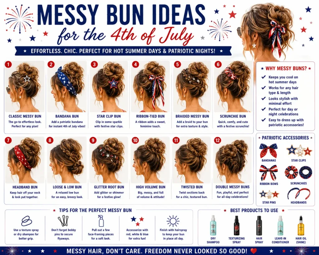 ⭐ Messy Bun Ideas