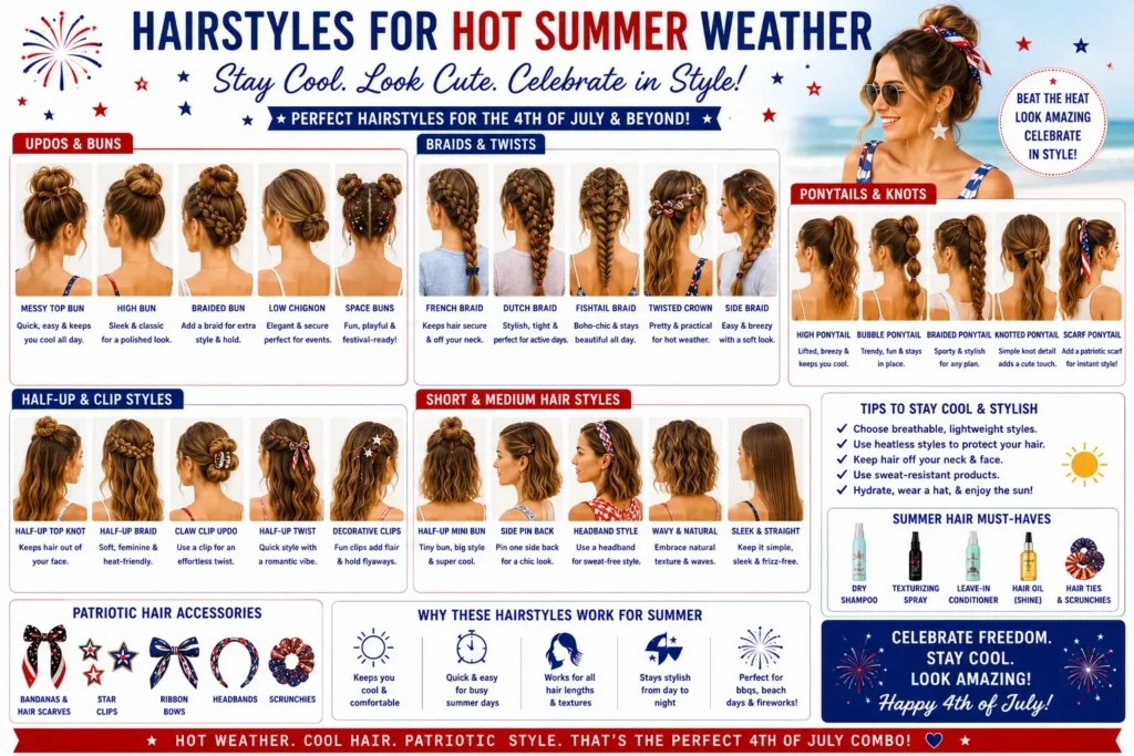 ⭐ Hairstyles for Hot Summer Weather