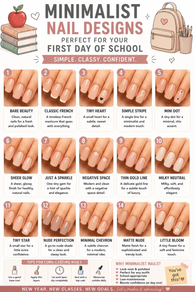 ⭐ Minimalist Nail Designs