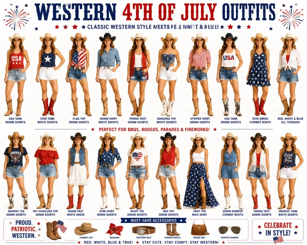 ⭐ Western 4th of July Outfits
