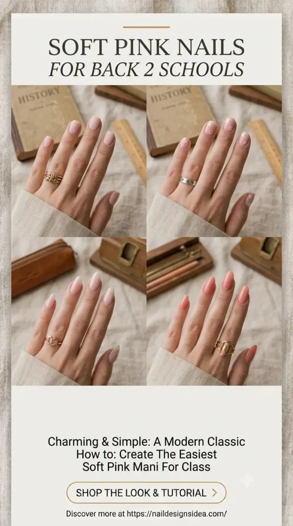 ⭐Soft Pink Nails Back 2 Schools