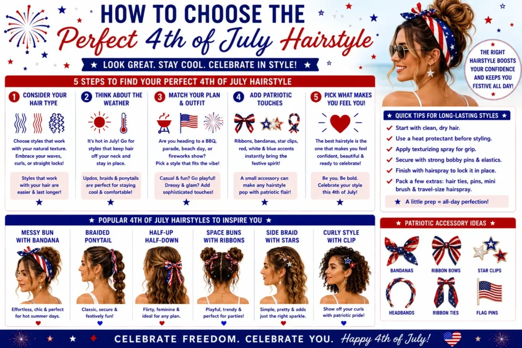 🎯 How to Choose the Perfect 4th of July Hairstyle