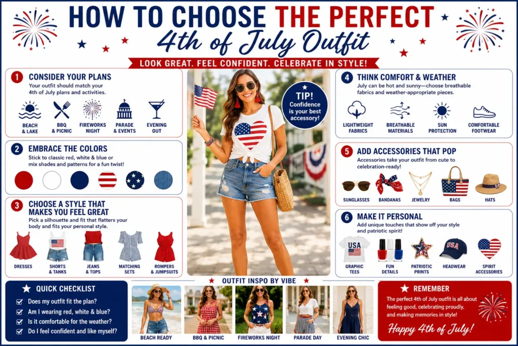 🎯 How to Choose the Perfect 4th of July Outfit
